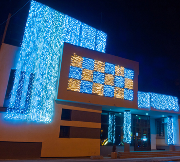 Iluminat decorativ Turda, instalație luminoasă festivă 10 din 19