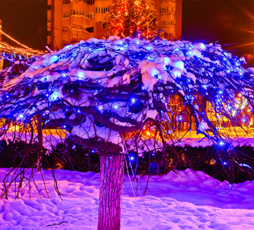 Iluminat decorativ Turda, instalație luminoasă festivă 6 din 19