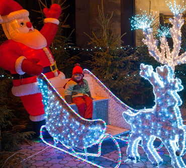 Iluminat decorativ Turda, instalație luminoasă festivă 7 din 19