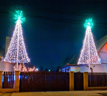 Iluminat decorativ Turda, instalație luminoasă festivă 8 din 19